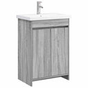 vidaXL Badkamermeubel Set Wit 61 x 40 x 84,5 cm Bewerkt hout