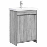 vidaXL Badkamermeubel Set Wit 61 x 40 x 84,5 cm Bewerkt hout