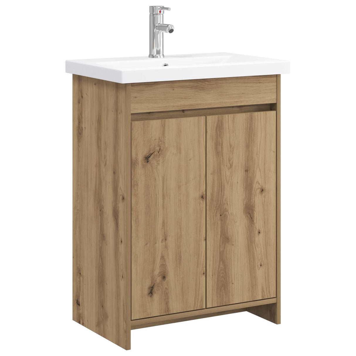 vidaXL Badkamermeubel Set Wit 61 x 40 x 84,5 cm Bewerkt hout