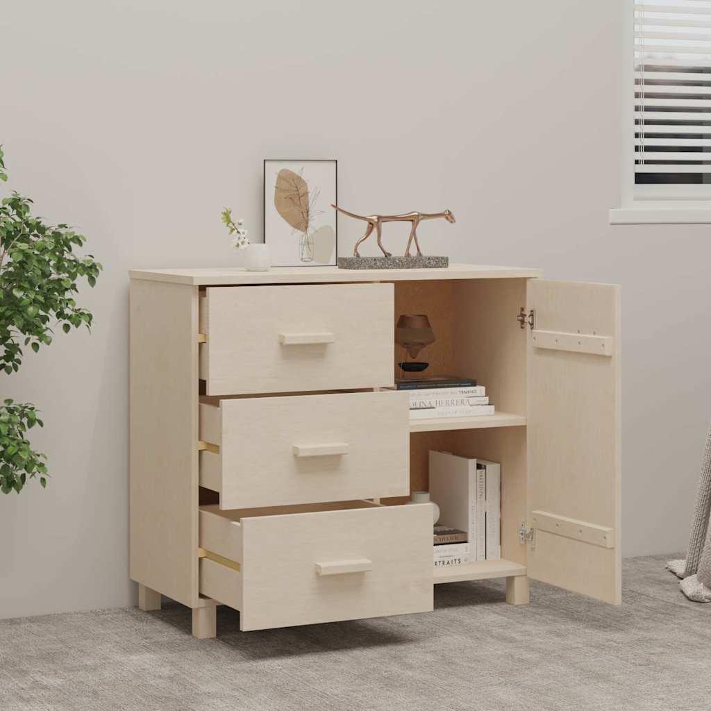 vidaXL Sideboard HAMAR 90x40x80 cm solid pine honey brown