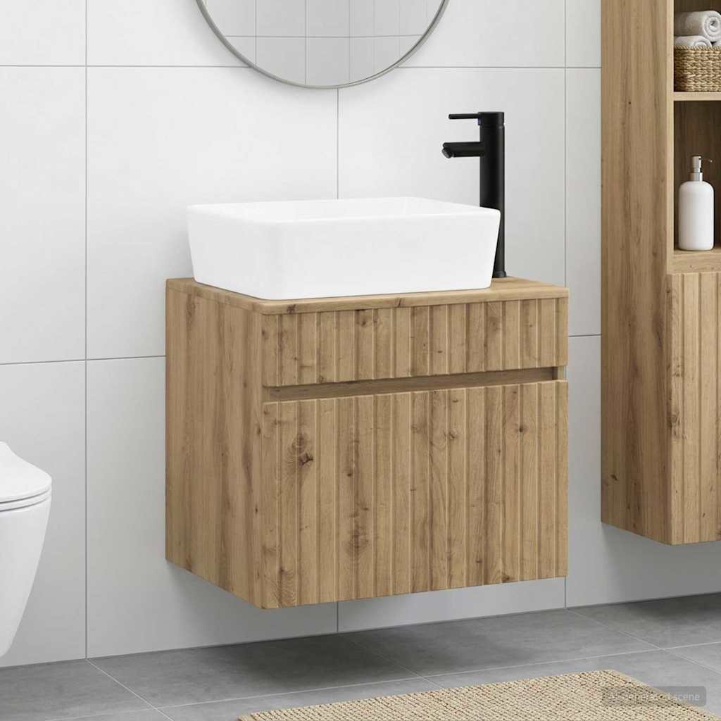 vidaXL Badkamermeubel Set Wit Bewerkt hout