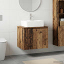 vidaXL Badkamermeubel Set Wit Bewerkt hout