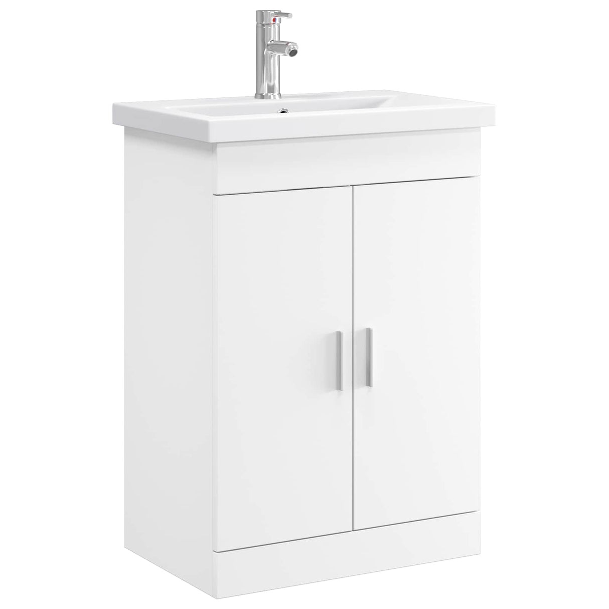 vidaXL Bathroom Cabinet Set White 61 x 40 x 84.5 cm Engineered Wood