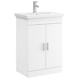 vidaXL Bathroom Cabinet Set White 61 x 40 x 84.5 cm Engineered Wood