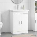 vidaXL Bathroom Cabinet Set White 61 x 40 x 84.5 cm Engineered Wood