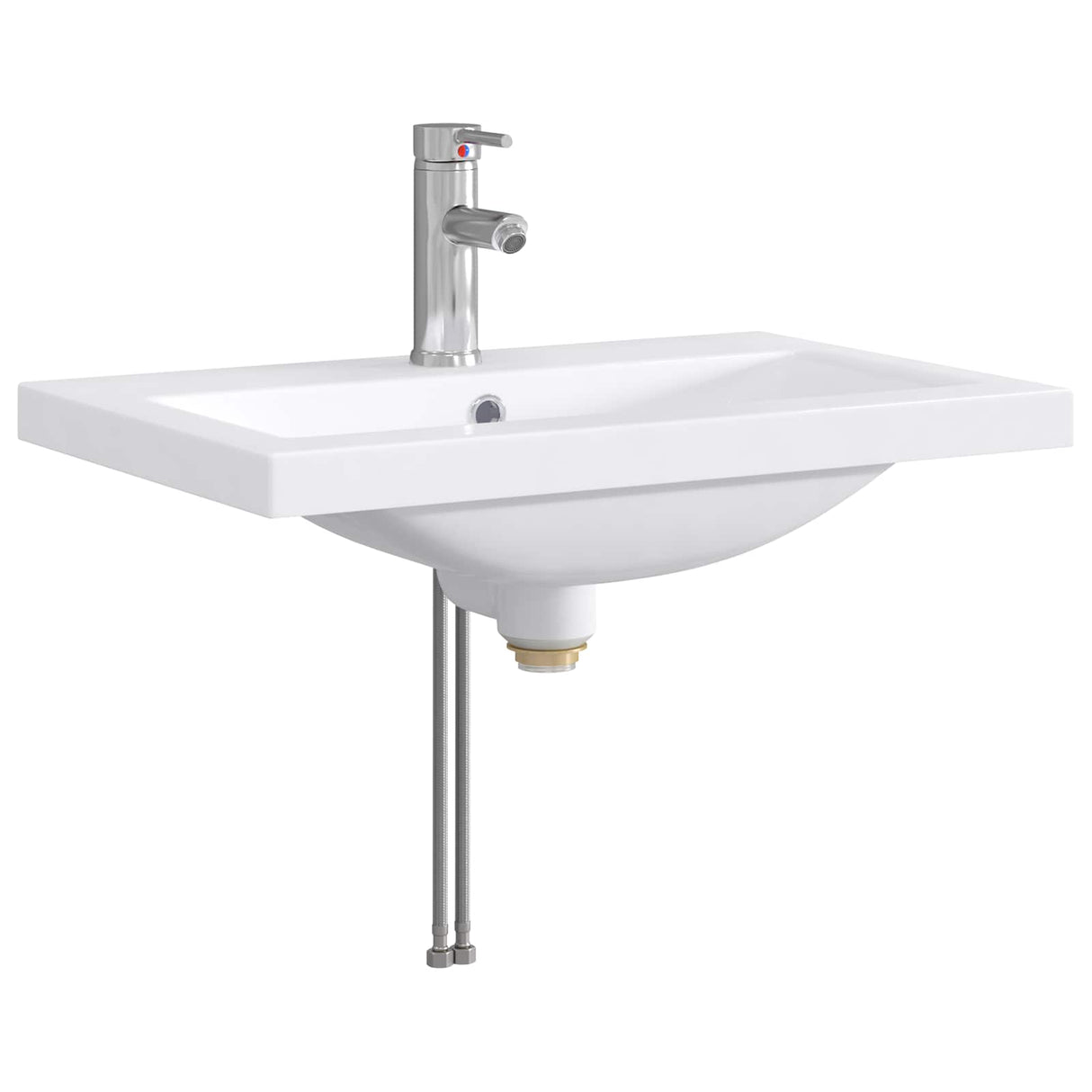vidaXL Bathroom Cabinet Set White 61 x 40 x 84.5 cm Engineered Wood