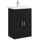 vidaXL Bathroom Cabinet Set White 61 x 40 x 84.5 cm Engineered Wood