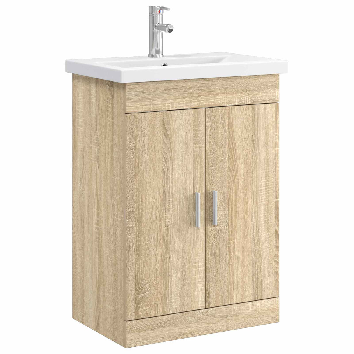 vidaXL Bathroom Cabinet Set White 61 x 40 x 84.5 cm Engineered Wood