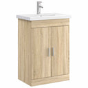 vidaXL Bathroom Cabinet Set White 61 x 40 x 84.5 cm Engineered Wood