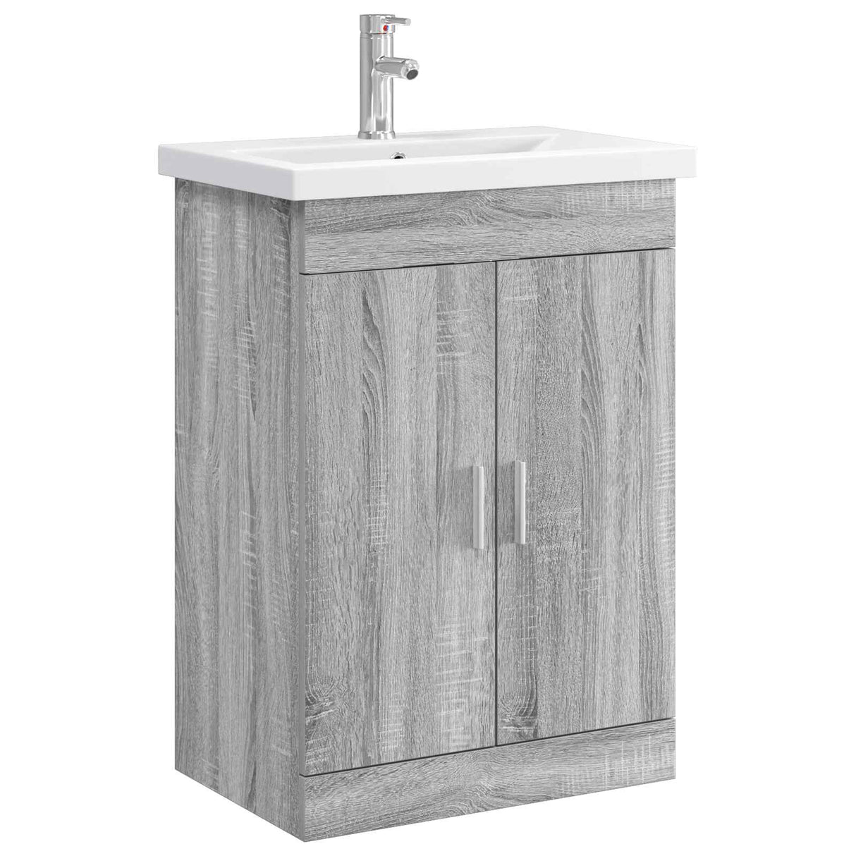 vidaXL Bathroom Cabinet Set White 61 x 40 x 84.5 cm Engineered Wood