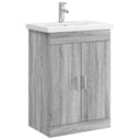 vidaXL Bathroom Cabinet Set White 61 x 40 x 84.5 cm Engineered Wood