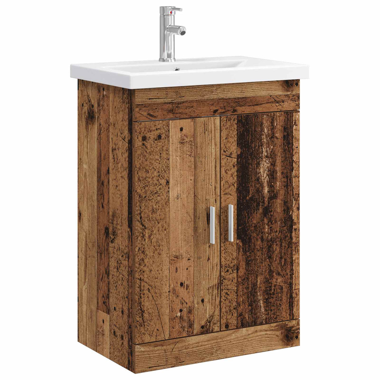 vidaXL Bathroom Cabinet Set White 61 x 40 x 84.5 cm Engineered Wood