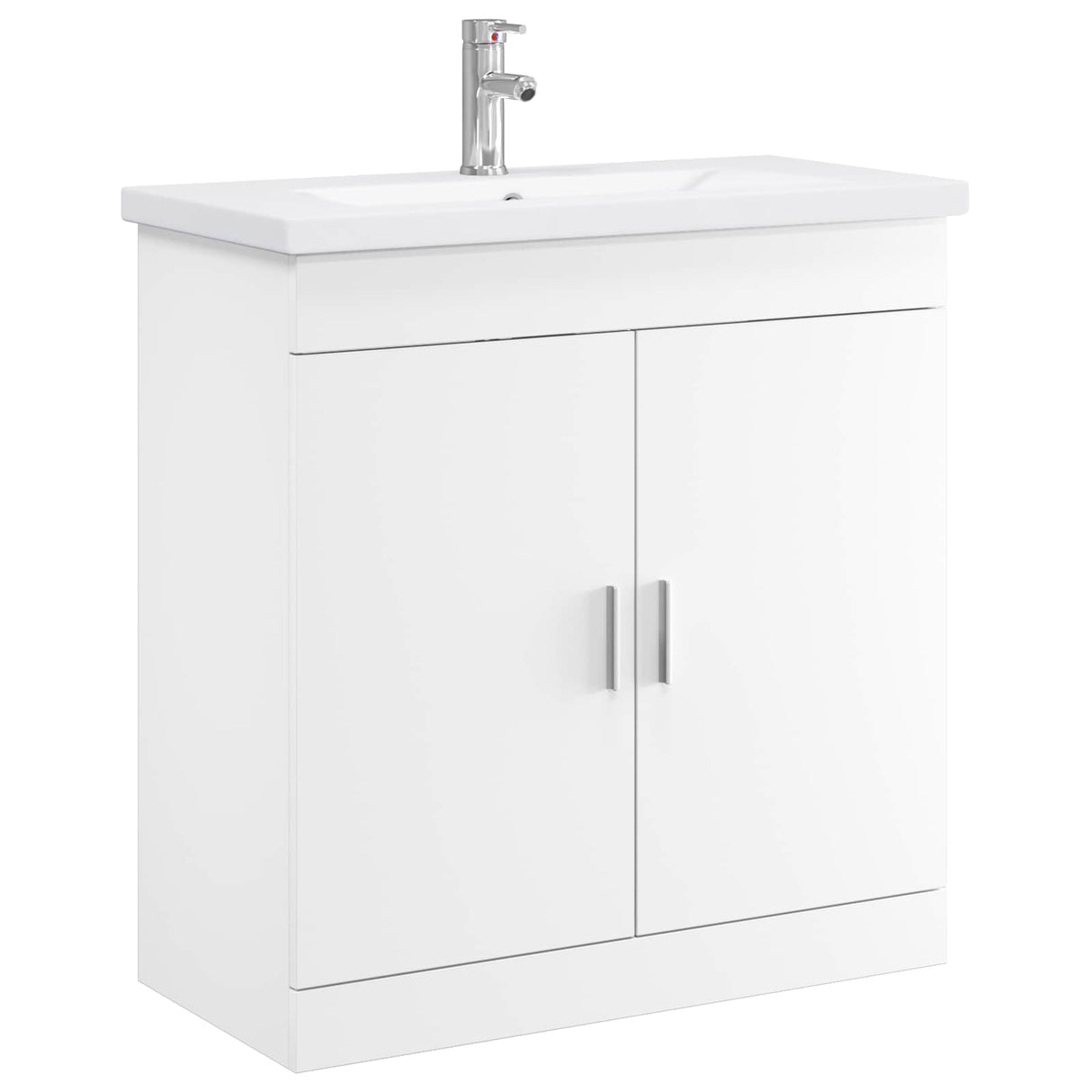 vidaXL Bathroom Cabinet Set White 61 x 40 x 84.5 cm Engineered Wood