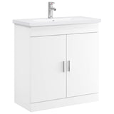 vidaXL Bathroom Cabinet Set White 61 x 40 x 84.5 cm Engineered Wood