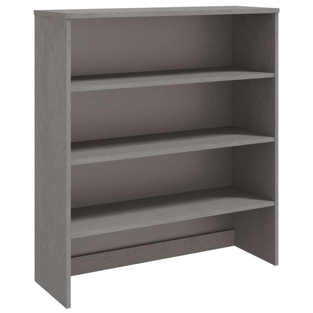 vidaXL Opzetkast HAMAR 90x30x100 cm massief grenenhout wit