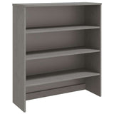 vidaXL Opzetkast HAMAR 90x30x100 cm massief grenenhout wit