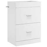 vidaXL Badkamermeubel Set Wit 61 x 40 x 84,5 cm Bewerkt hout