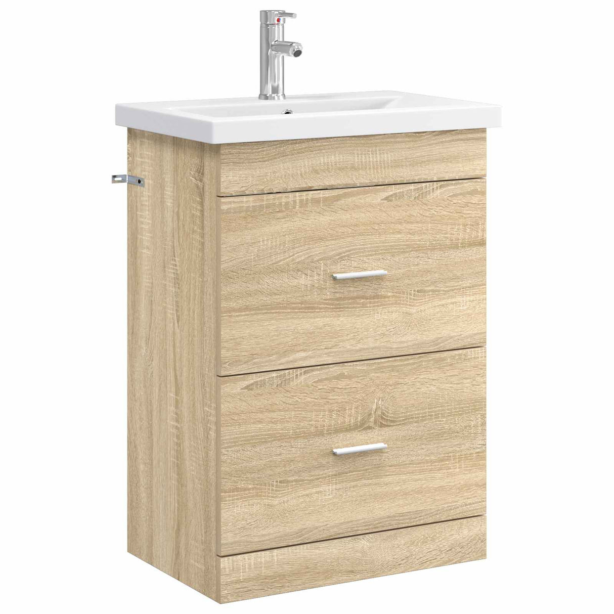 vidaXL Badkamermeubel Set Wit 61 x 40 x 84,5 cm Bewerkt hout
