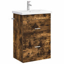 vidaXL Badkamermeubel Set Wit 61 x 40 x 84,5 cm Bewerkt hout