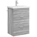 vidaXL Badkamermeubel Set Wit 61 x 40 x 84,5 cm Bewerkt hout