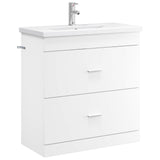 vidaXL Badkamermeubel Set Wit 61 x 40 x 84,5 cm Bewerkt hout