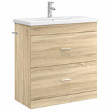 vidaXL Badkamermeubel Set Wit 61 x 40 x 84,5 cm Bewerkt hout