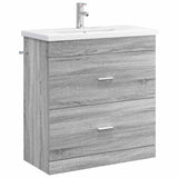 vidaXL Badkamermeubel Set Wit 61 x 40 x 84,5 cm Bewerkt hout