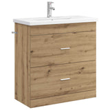vidaXL Badkamermeubel Set Wit 61 x 40 x 84,5 cm Bewerkt hout