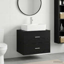 vidaXL Bathroom Furniture Set White Engineered Wood