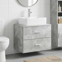 vidaXL Bathroom Furniture Set White Engineered Wood