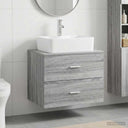 vidaXL Bathroom Furniture Set White Engineered Wood