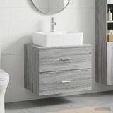 vidaXL Bathroom Furniture Set White Engineered Wood
