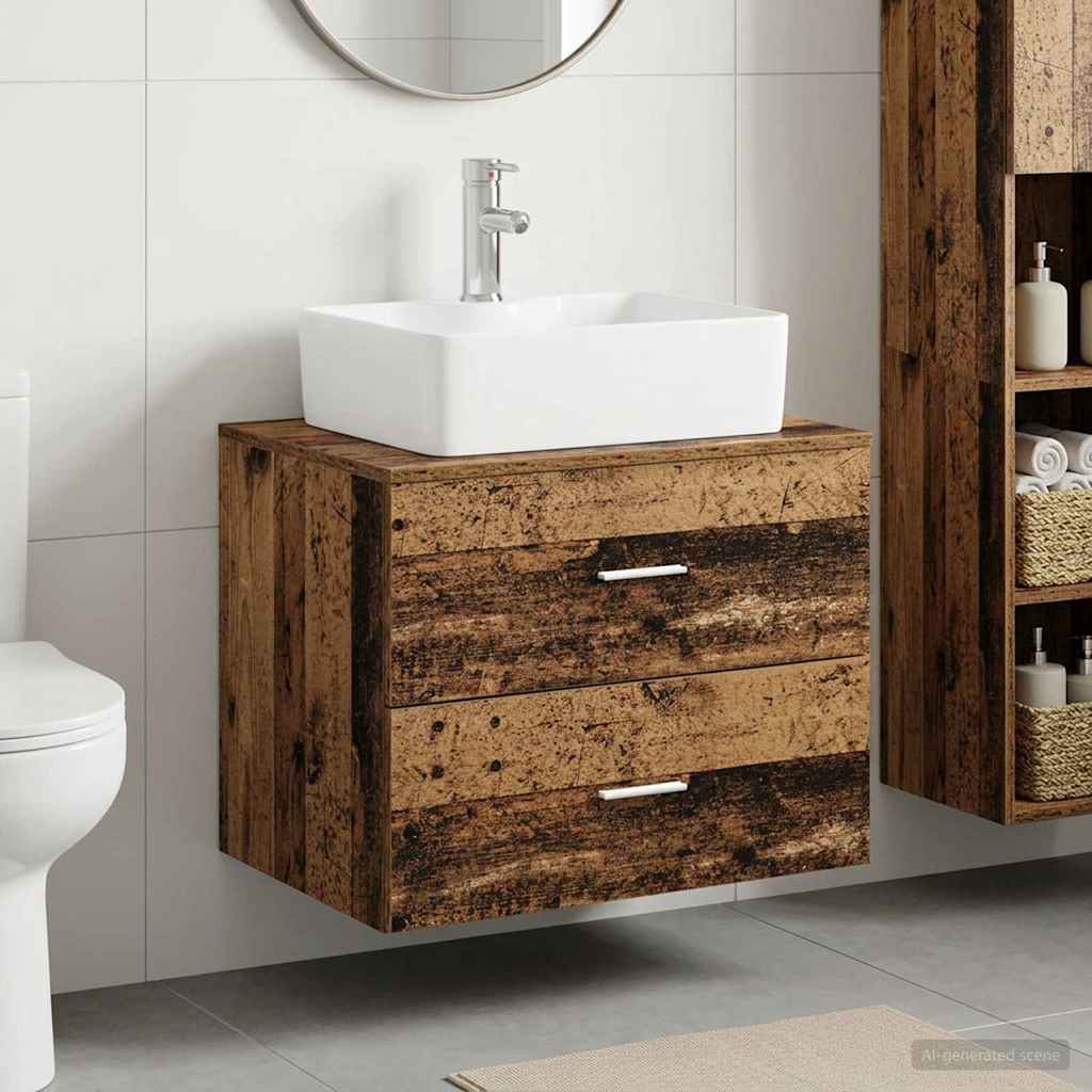 vidaXL Bathroom Furniture Set White Engineered Wood