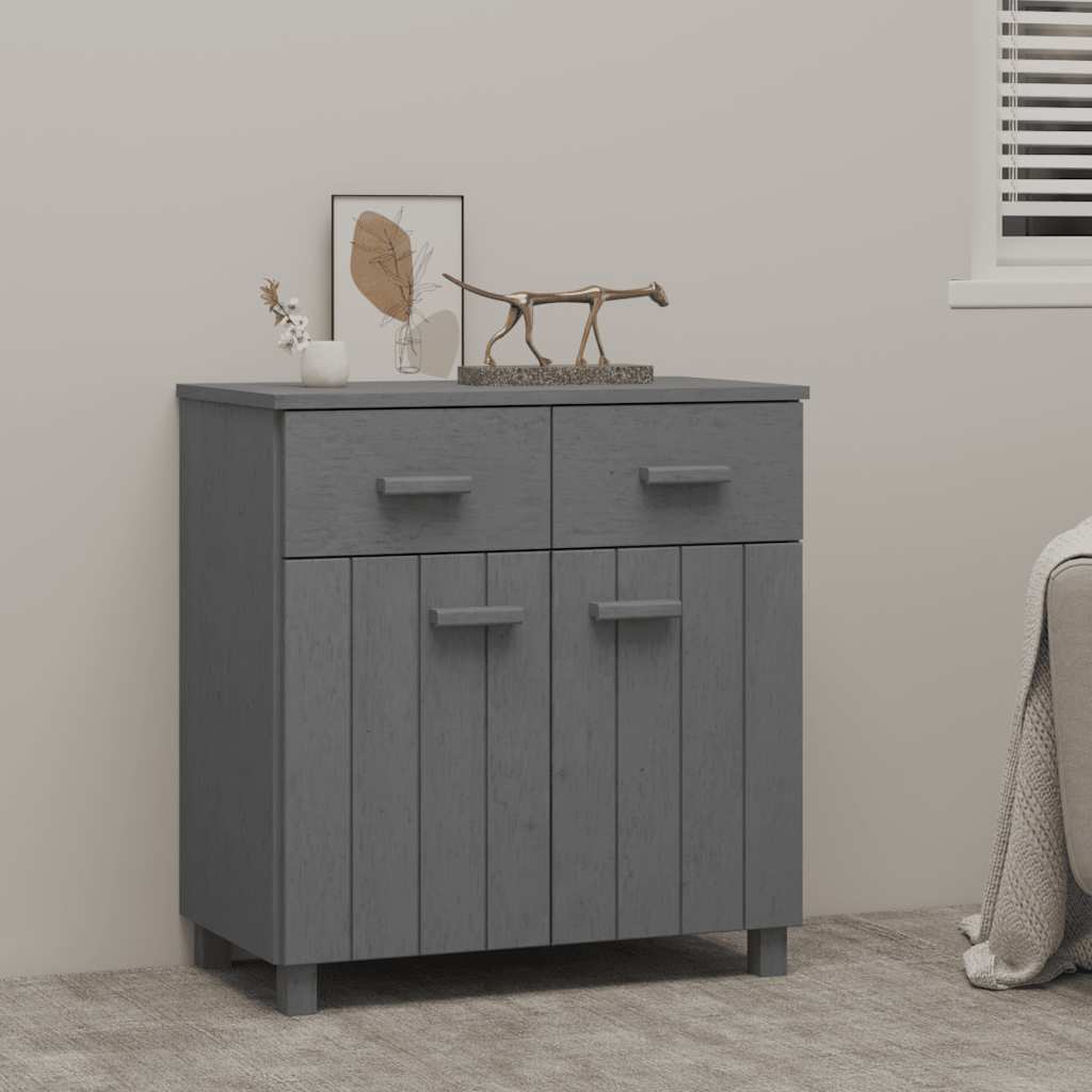 vidaXL Dressoir HAMAR 79x40x80 cm massief grenenhout honingbruin