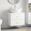 vidaXL Bathroom Furniture Set White Engineered Wood