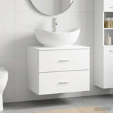 vidaXL Bathroom Furniture Set White Engineered Wood