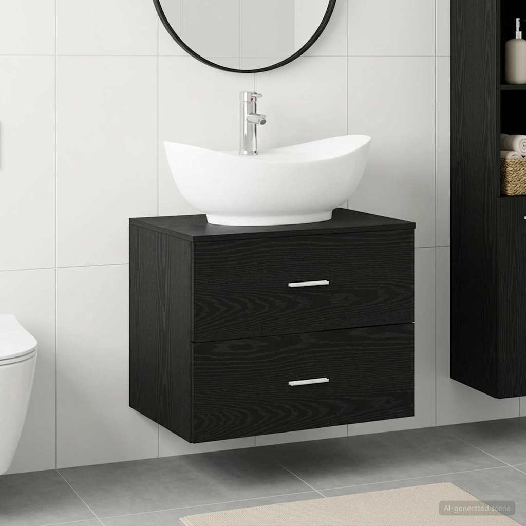 vidaXL Bathroom Furniture Set White Engineered Wood