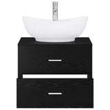 vidaXL Bathroom Furniture Set White Engineered Wood