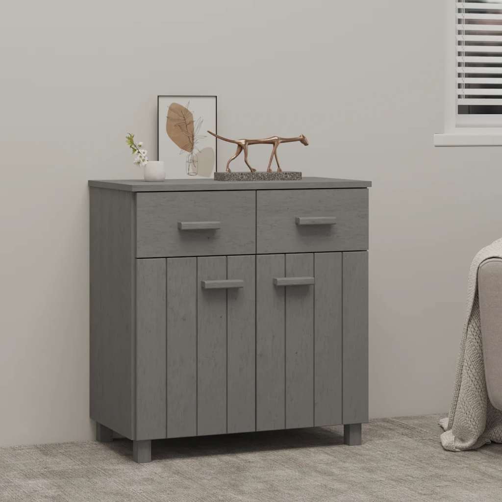vidaXL Dressoir HAMAR 79x40x80 cm massief grenenhout honingbruin