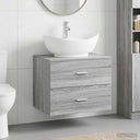 vidaXL Bathroom Furniture Set White Engineered Wood