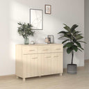 vidaXL Dressoir HAMAR 113x40x80 cm massief grenenhout honingbruin