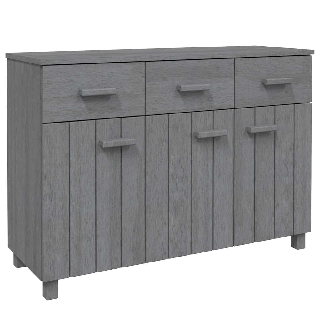 vidaXL Dressoir HAMAR 113x40x80 cm massief grenenhout honingbruin