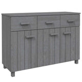 vidaXL Dressoir HAMAR 113x40x80 cm massief grenenhout honingbruin