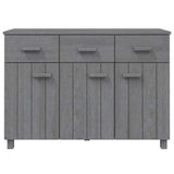 vidaXL Dressoir HAMAR 113x40x80 cm massief grenenhout honingbruin