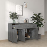 vidaXL Dressoir HAMAR 113x40x80 cm massief grenenhout honingbruin