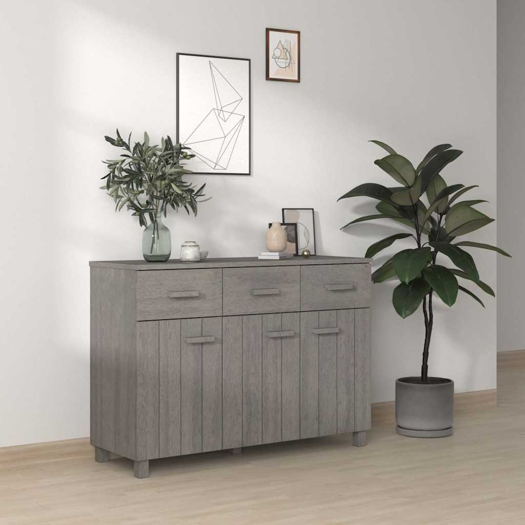 vidaXL Dressoir HAMAR 113x40x80 cm massief grenenhout honingbruin