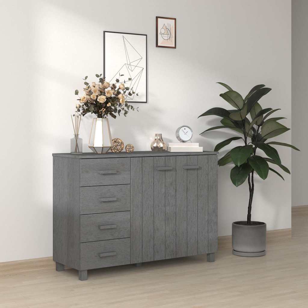 vidaXL Dressoir HAMAR 113x40x80 cm massief grenenhout honingbruin