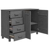 vidaXL Dressoir HAMAR 113x40x80 cm massief grenenhout honingbruin