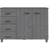 vidaXL Dressoir HAMAR 113x40x80 cm massief grenenhout honingbruin