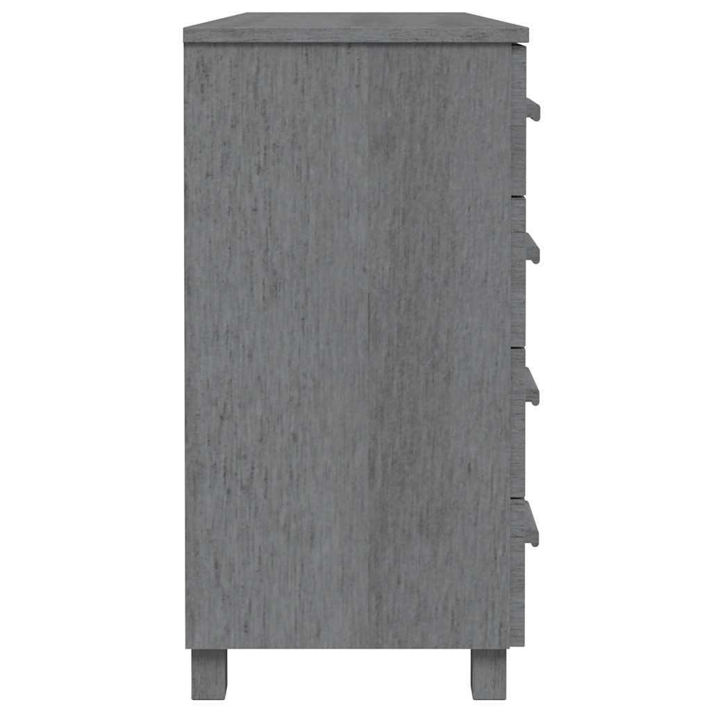 vidaXL Dressoir HAMAR 113x40x80 cm massief grenenhout honingbruin